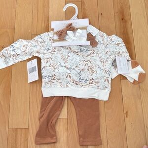 Shabby Chic Cream and Brown Kids Matching Set